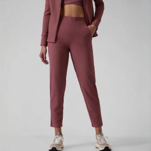 Athleta Pants - Athleta Brooklyn Mid Rise Ankle Pant in Tawny Rose Size 6 Petite